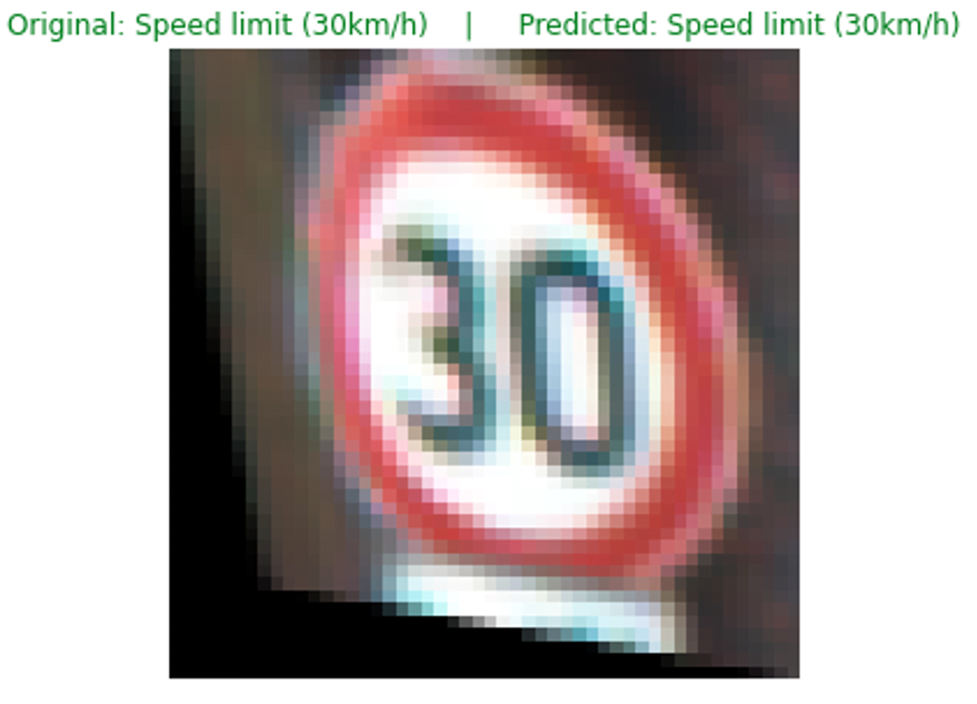 30kmh traffic sign classification